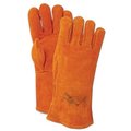 Magid WeldPro Side Split Cow Leather Welding Gloves, 12PK Y6701